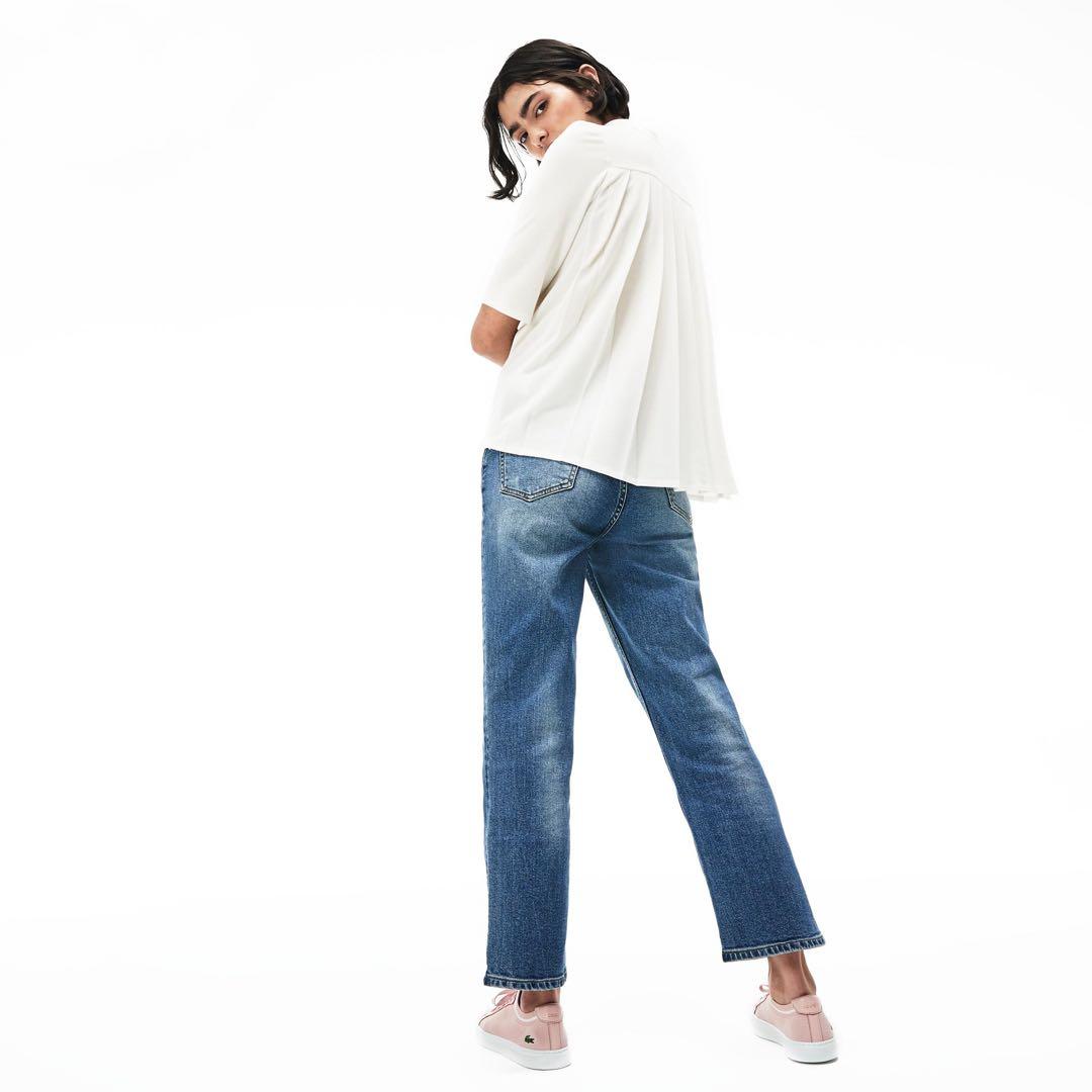 【希少】 LACOSTE バックプリーツ ポロシャツ ブラック ラコステ 鹿の子