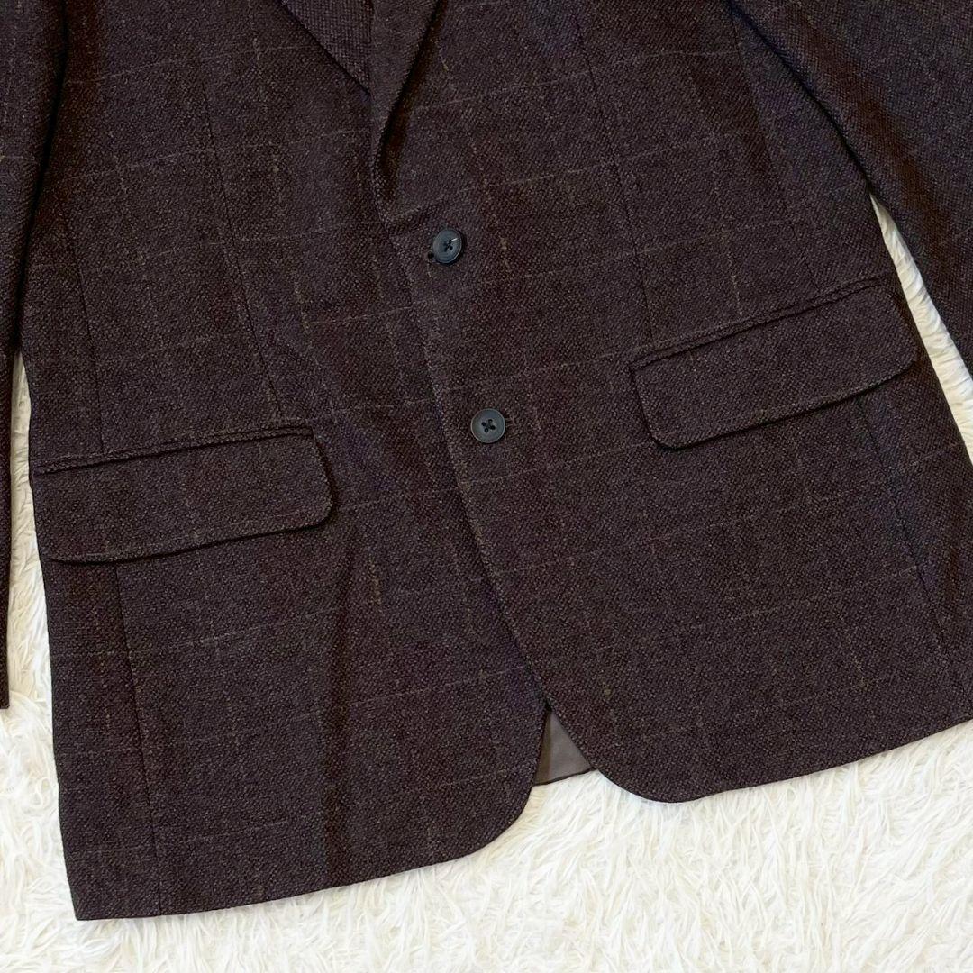 BURBERRY　LONDON jacket　カシミヤ混　チェック　ジャケット