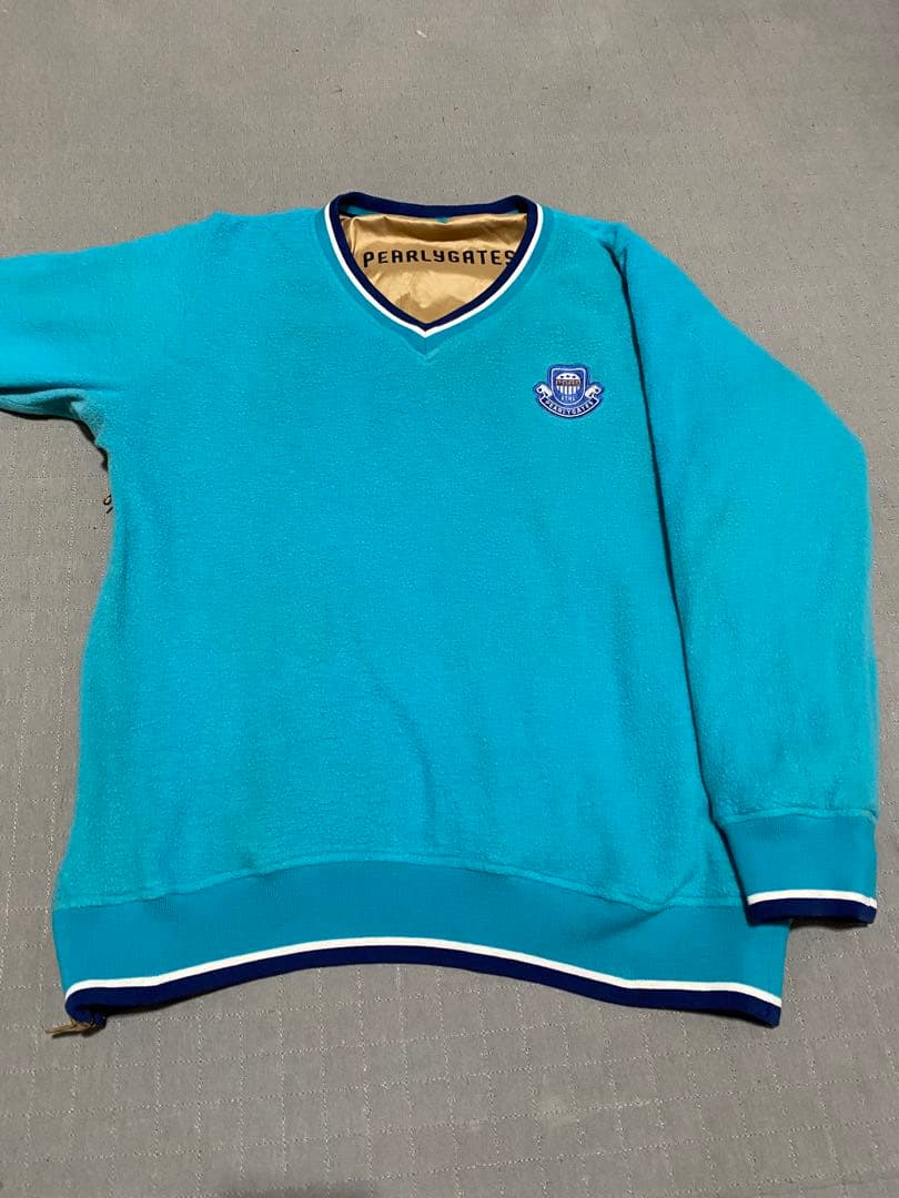 パーリーゲイツ　リバーシブル　スニード　ゴールド　フリース　サイズ６　XL