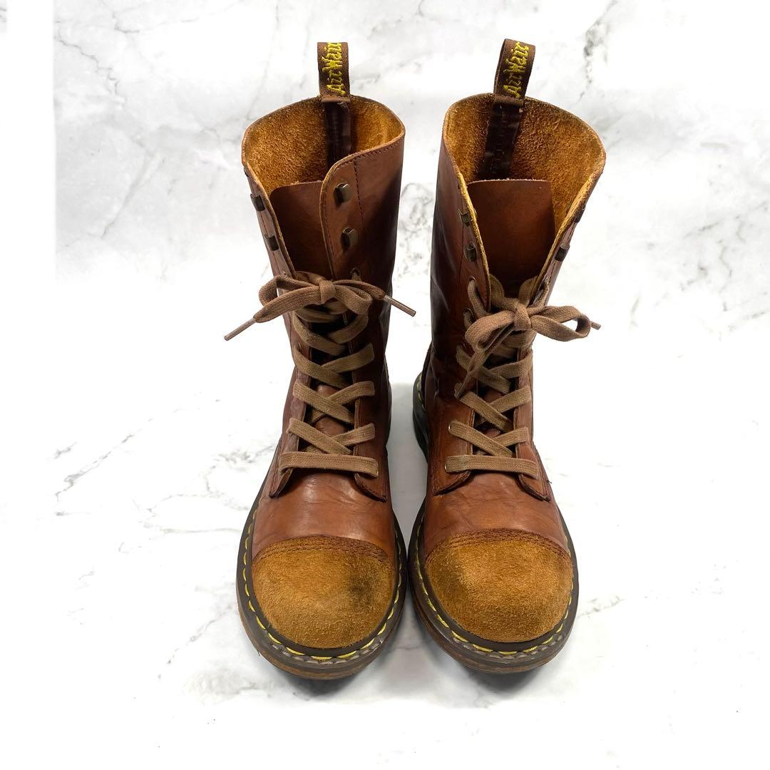 Dr. Martens Aimilita レースアップブーツ レザー スエード