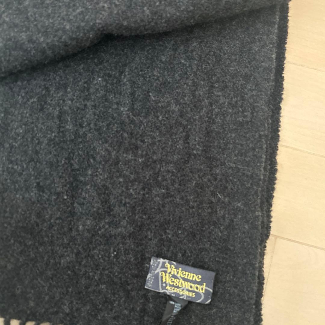 土日限定★Vivienne Westwood ヴィヴィアンマフラー　ダークグレー