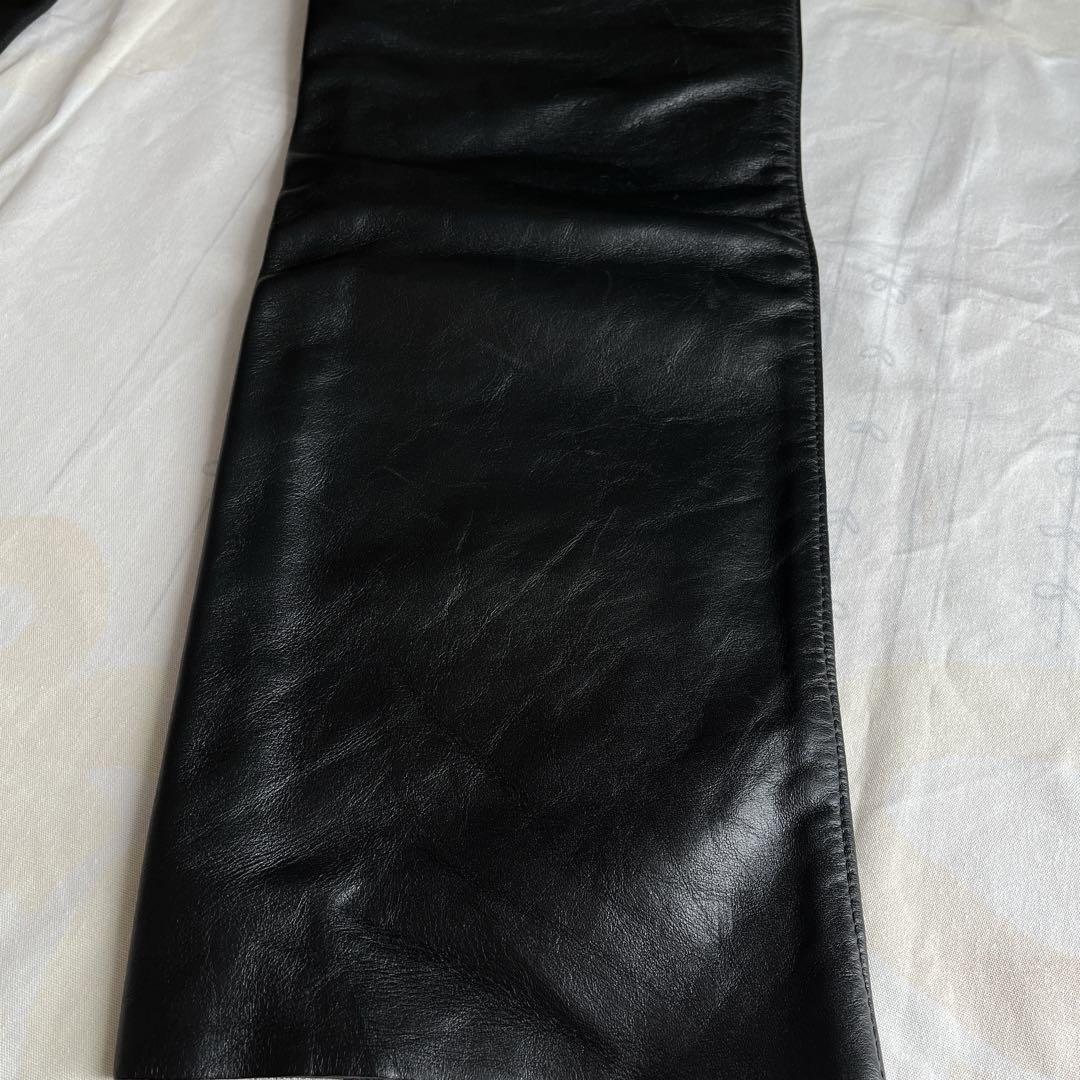 未使用品　vanson レザーパンツ 黒 32