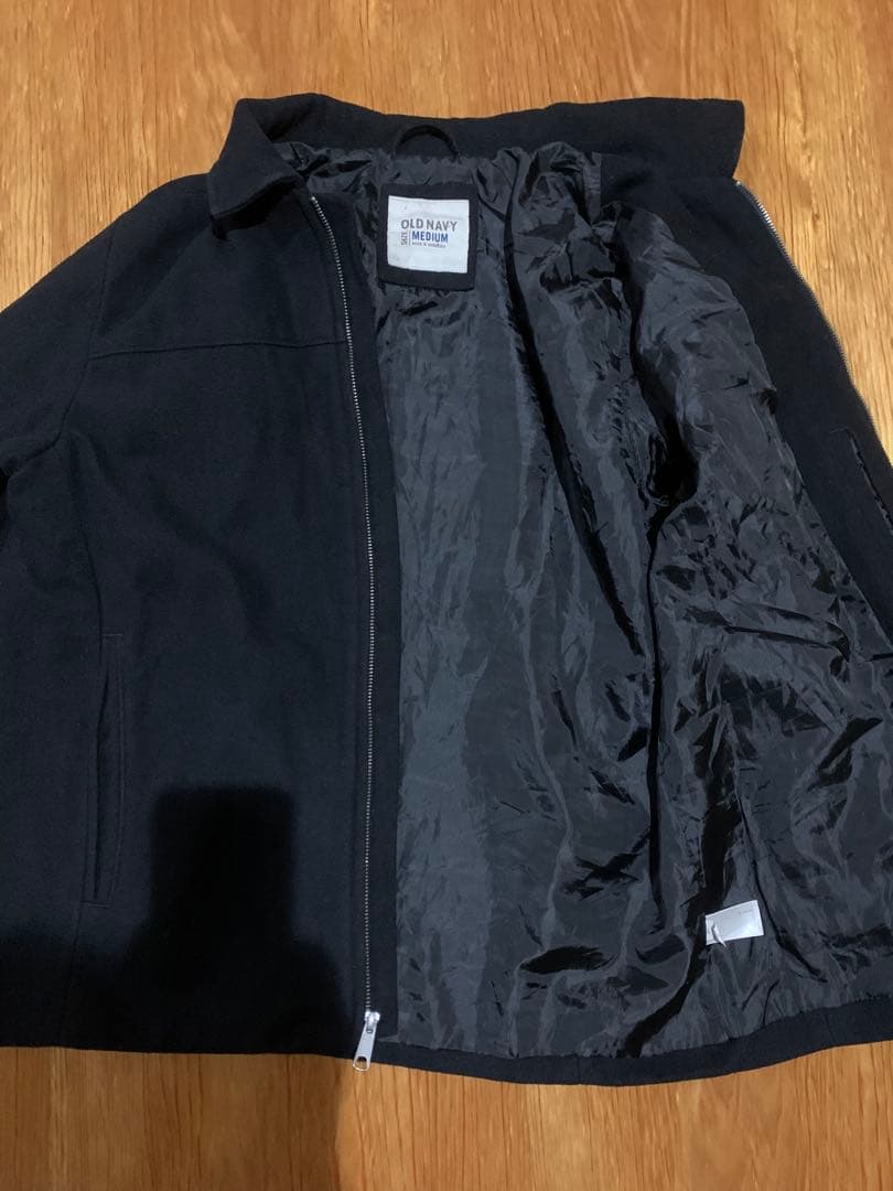 00s OLD NAVY Wool Jacket ブラック　ドリズラー　短丈