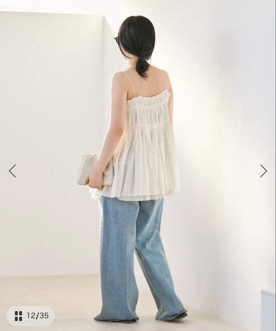 新品タグ付き　Plage IND VOIL TACK キャミソール