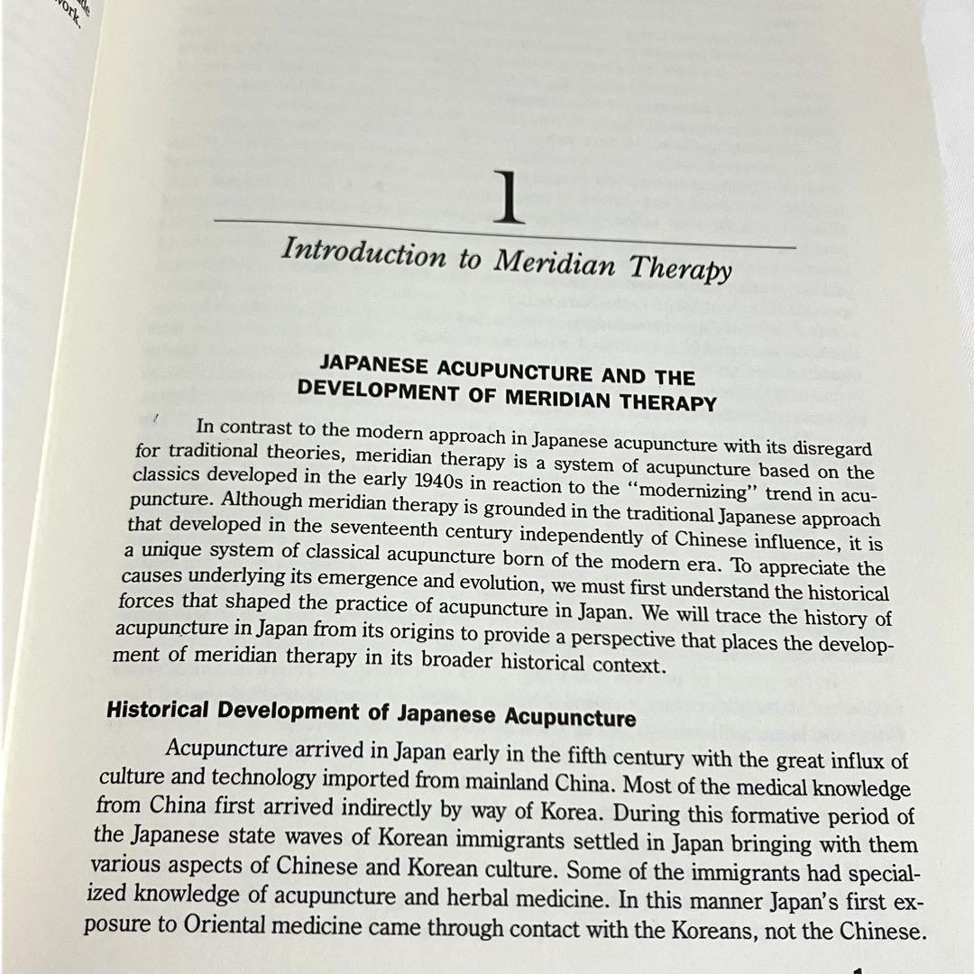 洋書専門書・首藤傳明　日本の古典鍼灸経絡療法入門Meridian Therapy