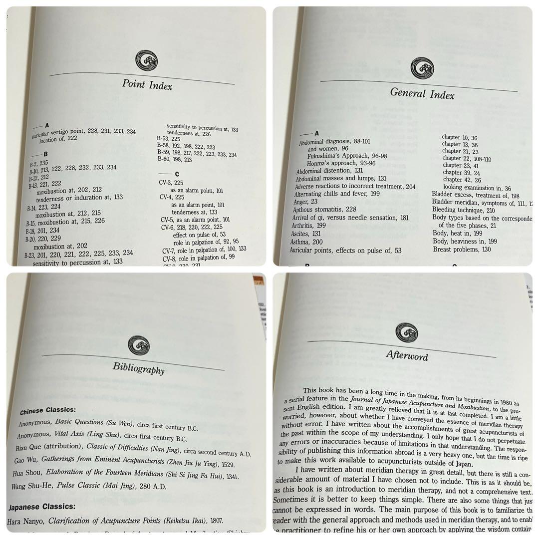 洋書専門書・首藤傳明　日本の古典鍼灸経絡療法入門Meridian Therapy