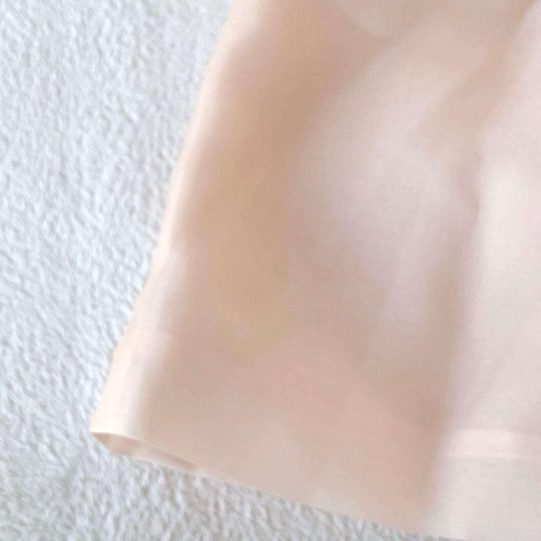美品★FOXEY BOUTIQUE★絹シルク100% 半袖ワンピース サイズ38