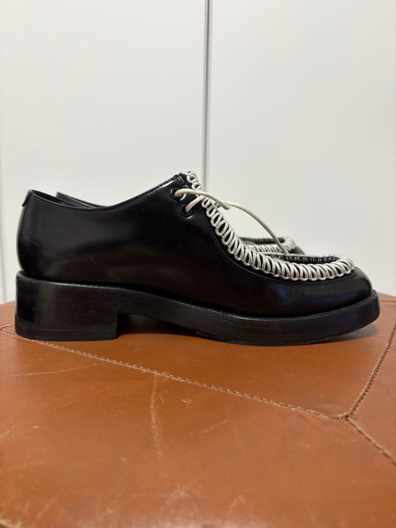 RAF SIMONS ブラック サイズ42 レザーシューズ