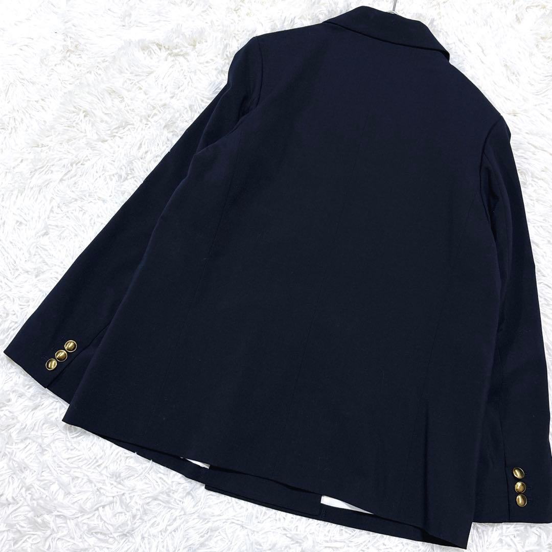 極美品ミラオーエンMila Owen金釦ダブルブレザー ジャケットM紺ブレ人気