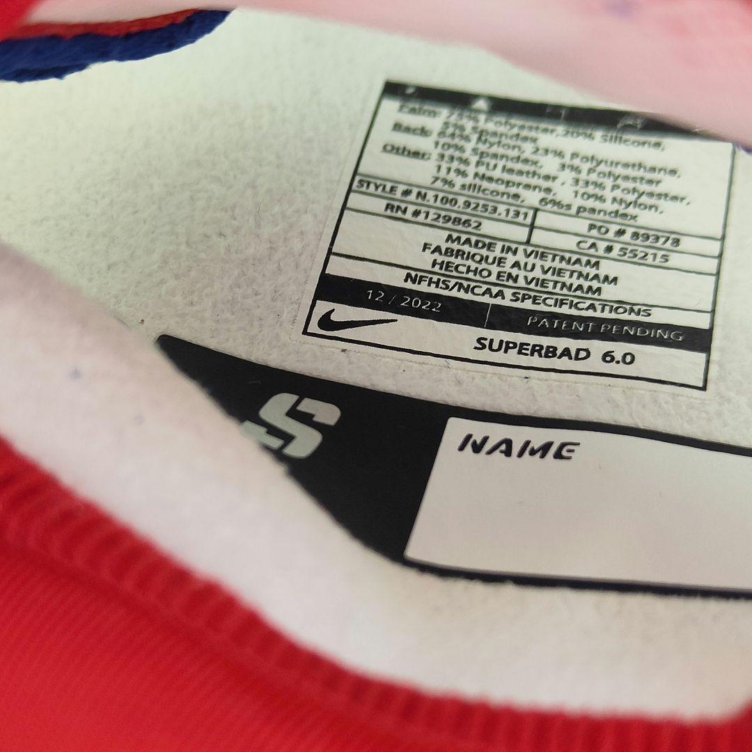 人気モデル NIKE アメフトグローブ　SUPERBAD 6.0 Sサイズ 高級
