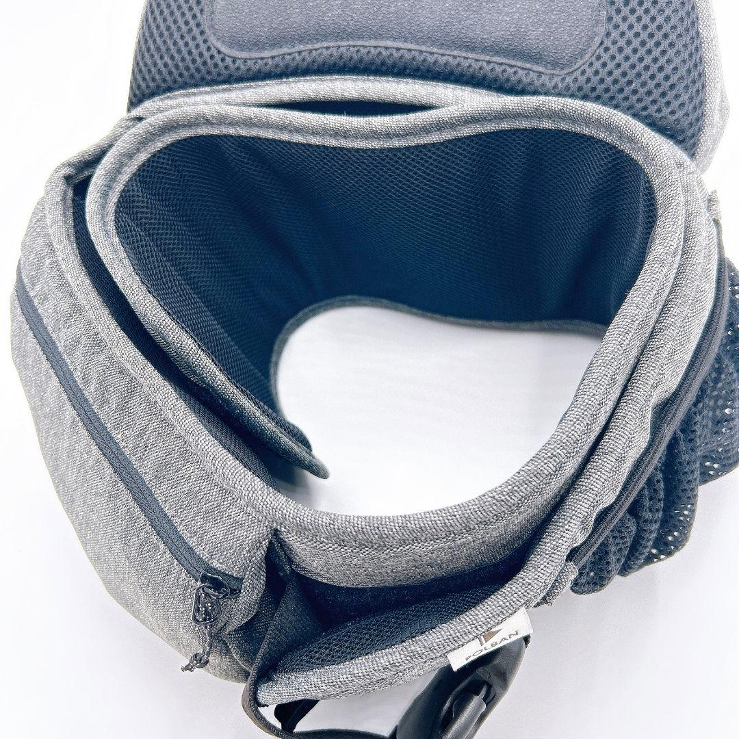 【美品】ポルバン アドバンス ヒップシート シングルショルダー付 メランジグレー