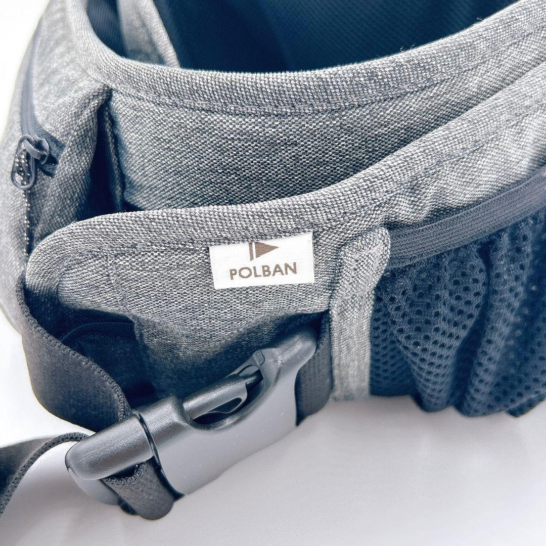 【美品】ポルバン アドバンス ヒップシート シングルショルダー付 メランジグレー