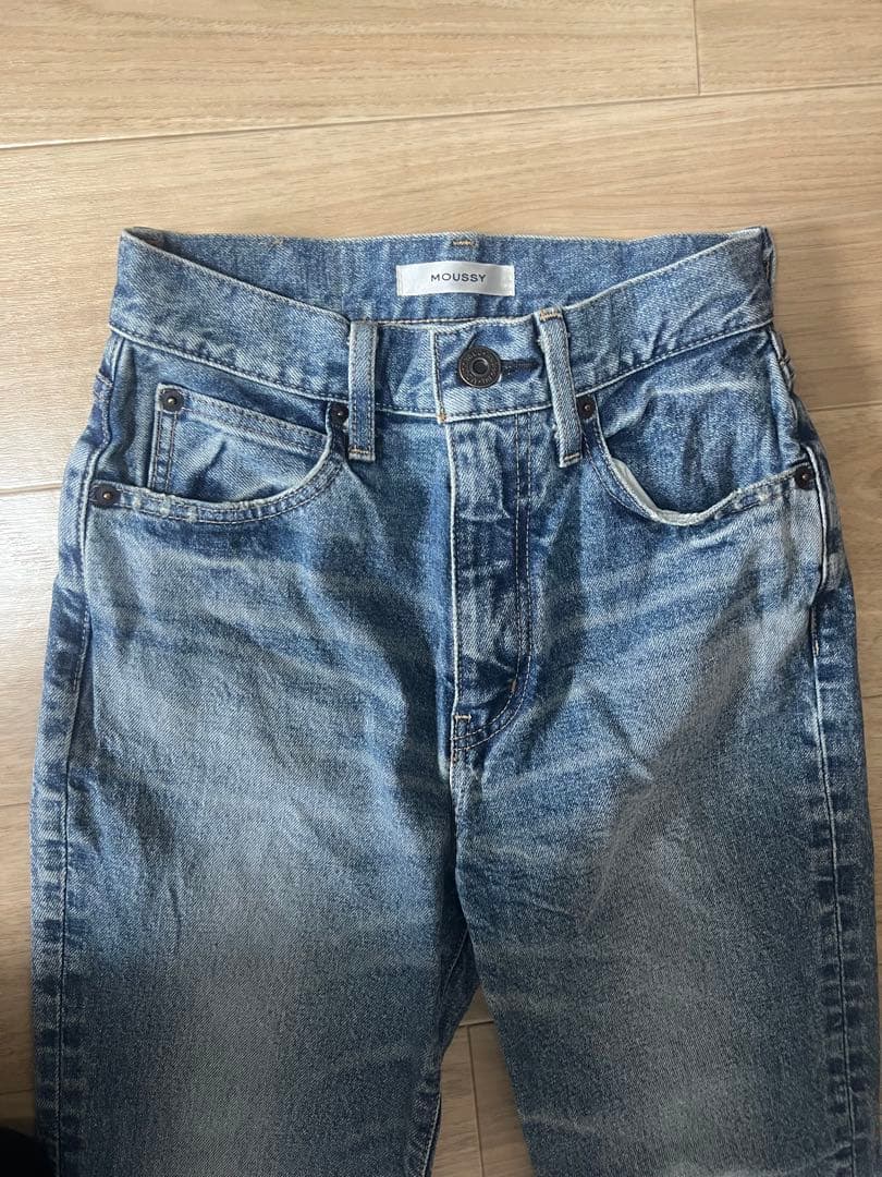 美品【MOUSSY】 MVS FLAREデニム 25