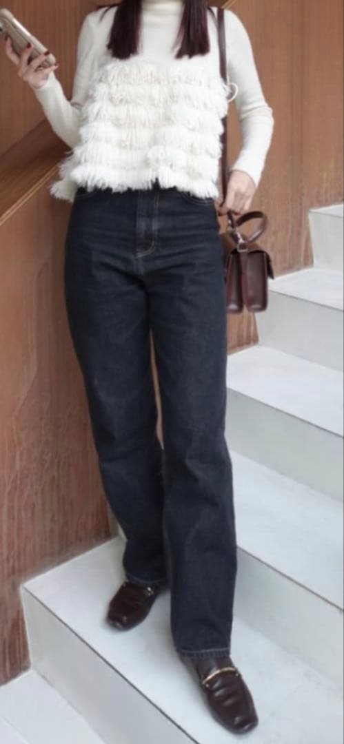 CAPRCIEUX LEMAGE ハイウェストストレートデニムZARA