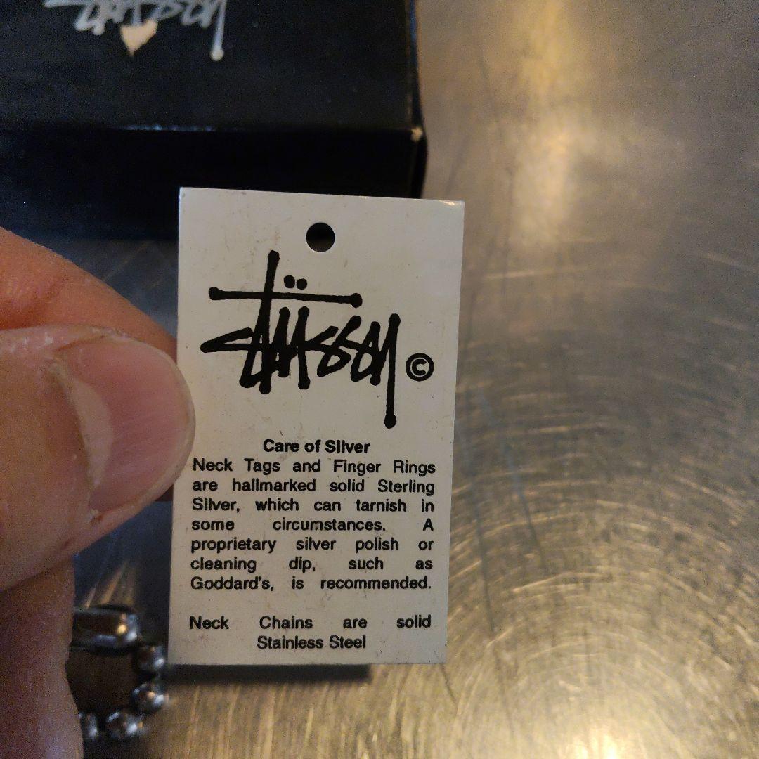 キ*ン様 【高騰中！！】90年代？Stussy スカル クロスボーン ネックレス