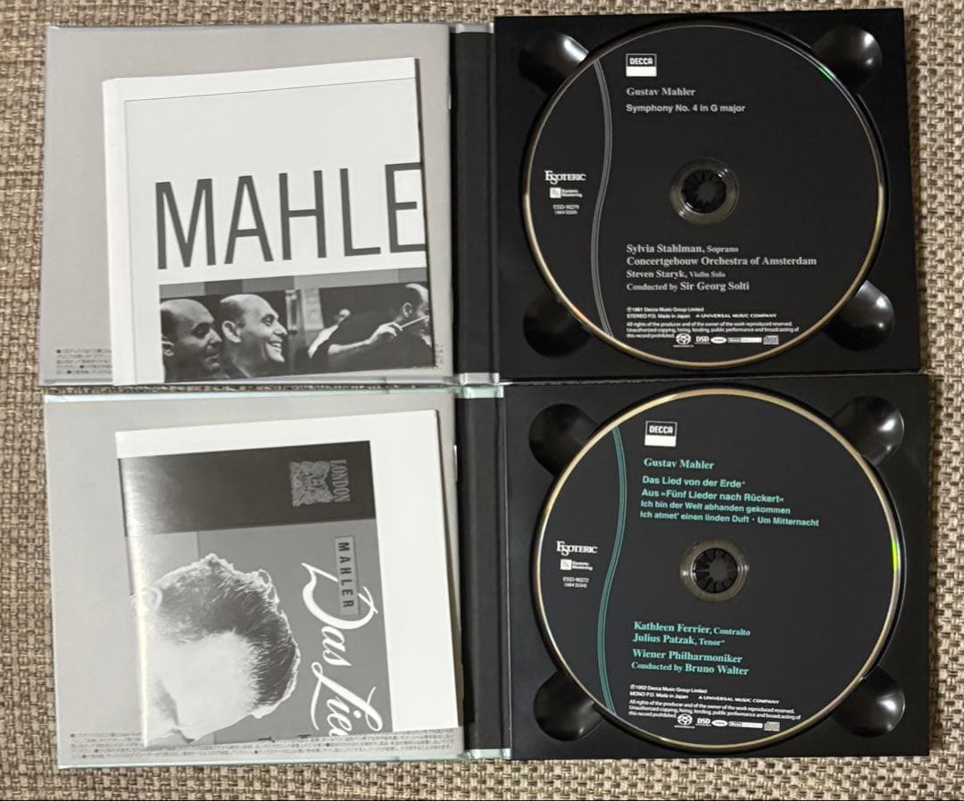 マーラー　/ 交響曲4番+大地の歌　SACD