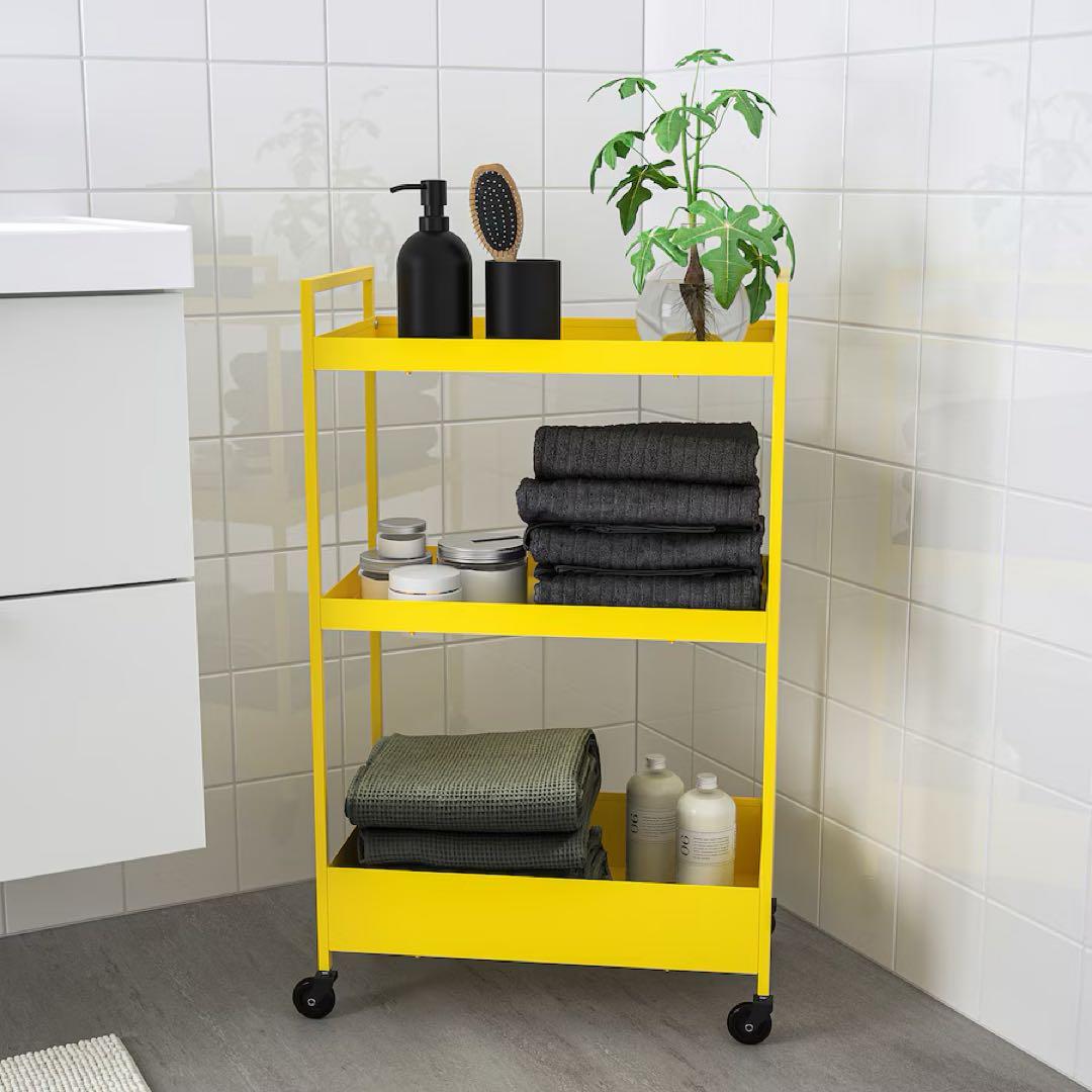 IKEA イケア　新色　ニッサフォース キッチンワゴン　ブライトイエロー