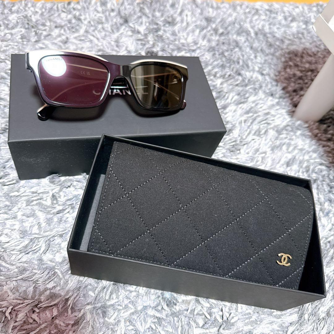 【ケンジ 】CHANEL サングラス　ベージュロゴ