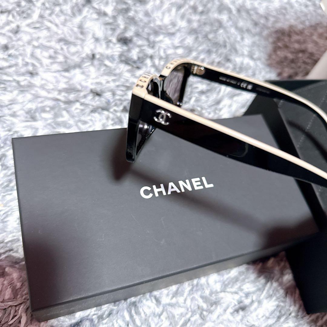 【ケンジ 】CHANEL サングラス　ベージュロゴ