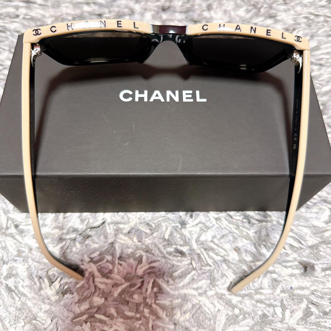 【ケンジ 】CHANEL サングラス　ベージュロゴ