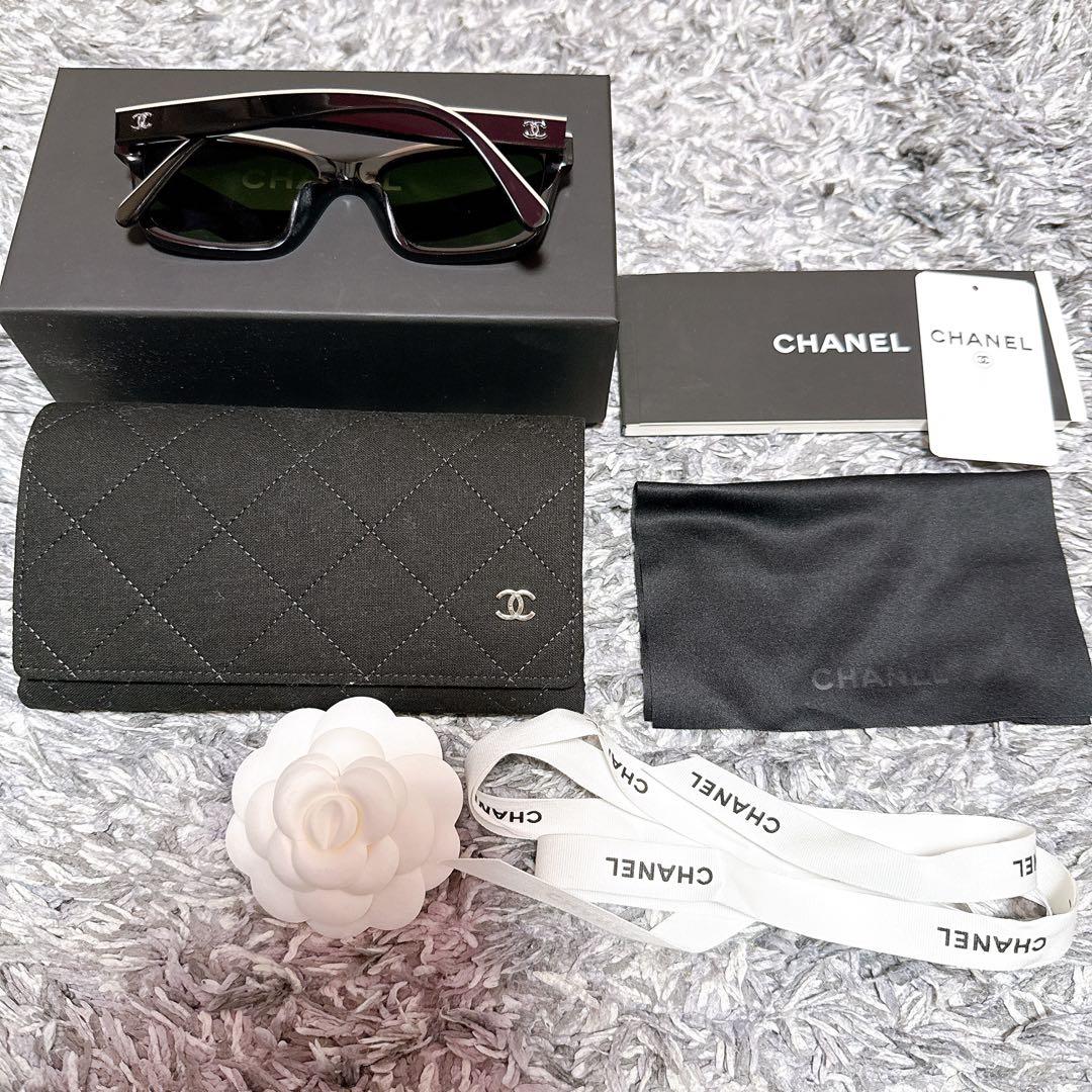 【ケンジ 】CHANEL サングラス　ベージュロゴ