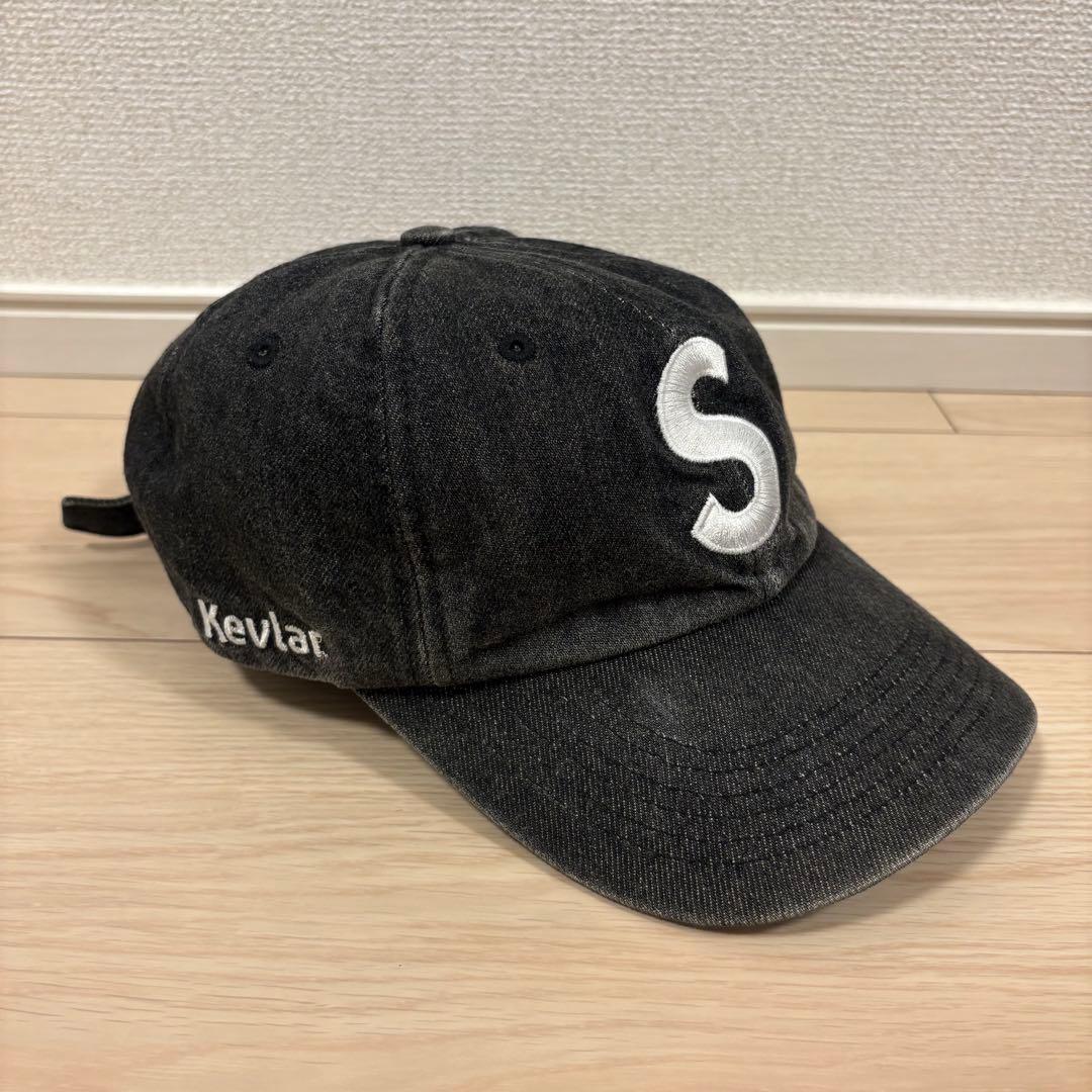 【美品】Supreme デニム S Logo キャップ ブラック