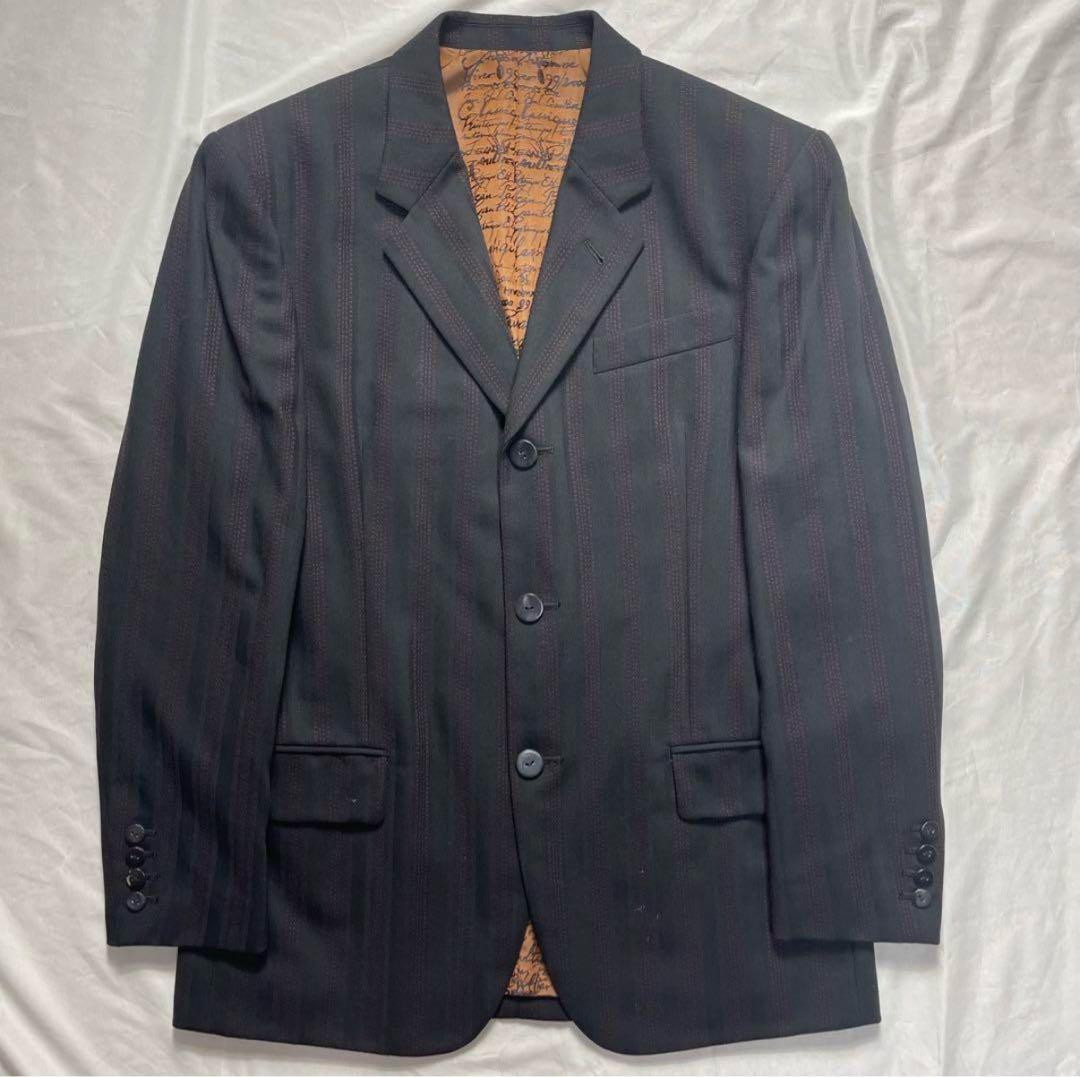jean paul gaultier 00ss レタリング セットアップスーツ