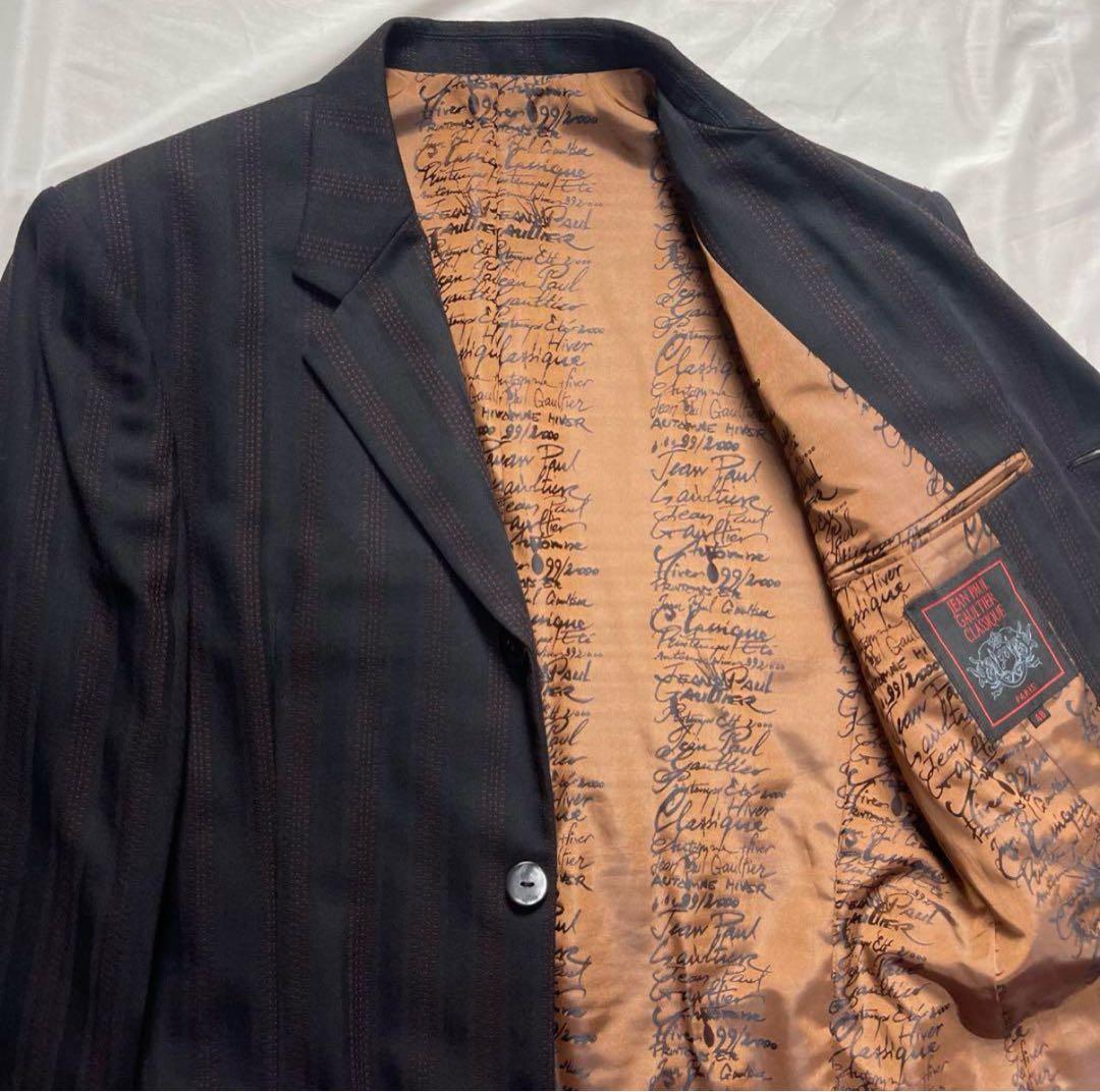 jean paul gaultier 00ss レタリング セットアップスーツ