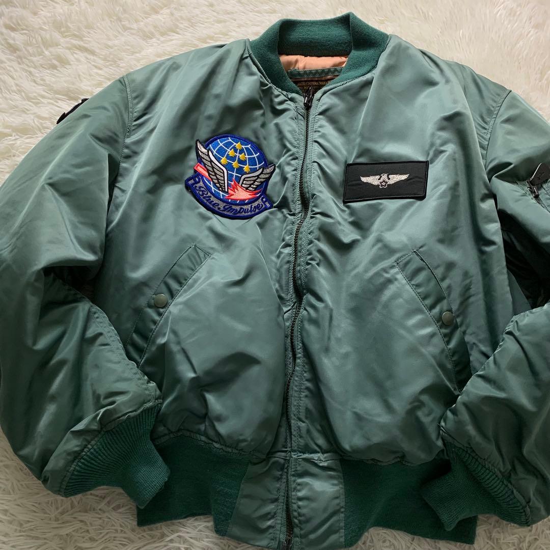 美品■HOPE フライトジャケット MA-1 グリーン XL