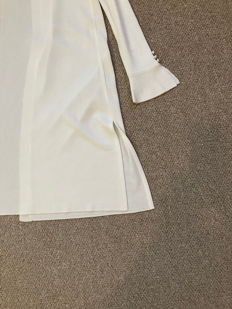 René ホワイト ロングカーディガン 34 Mサイズ 美品