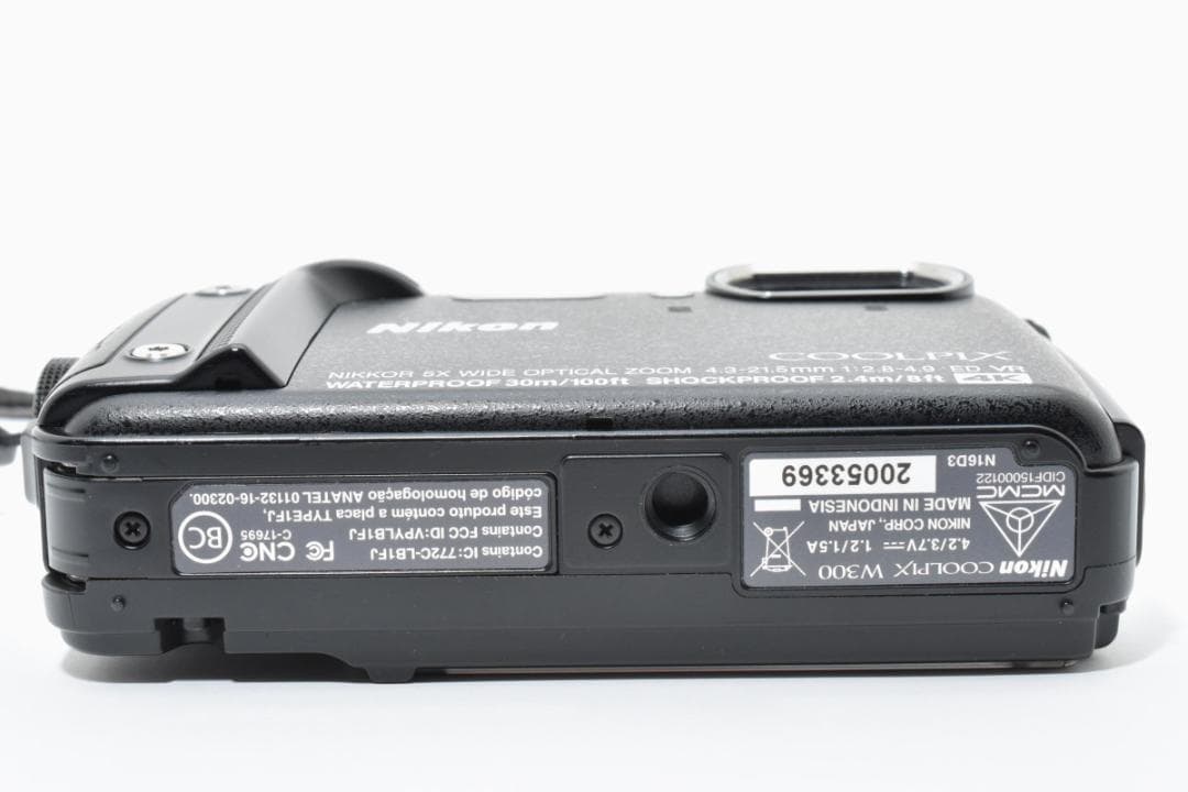 Nikon COOLPIX W300 ブラック 防水 デジタルカメラ コンデジ