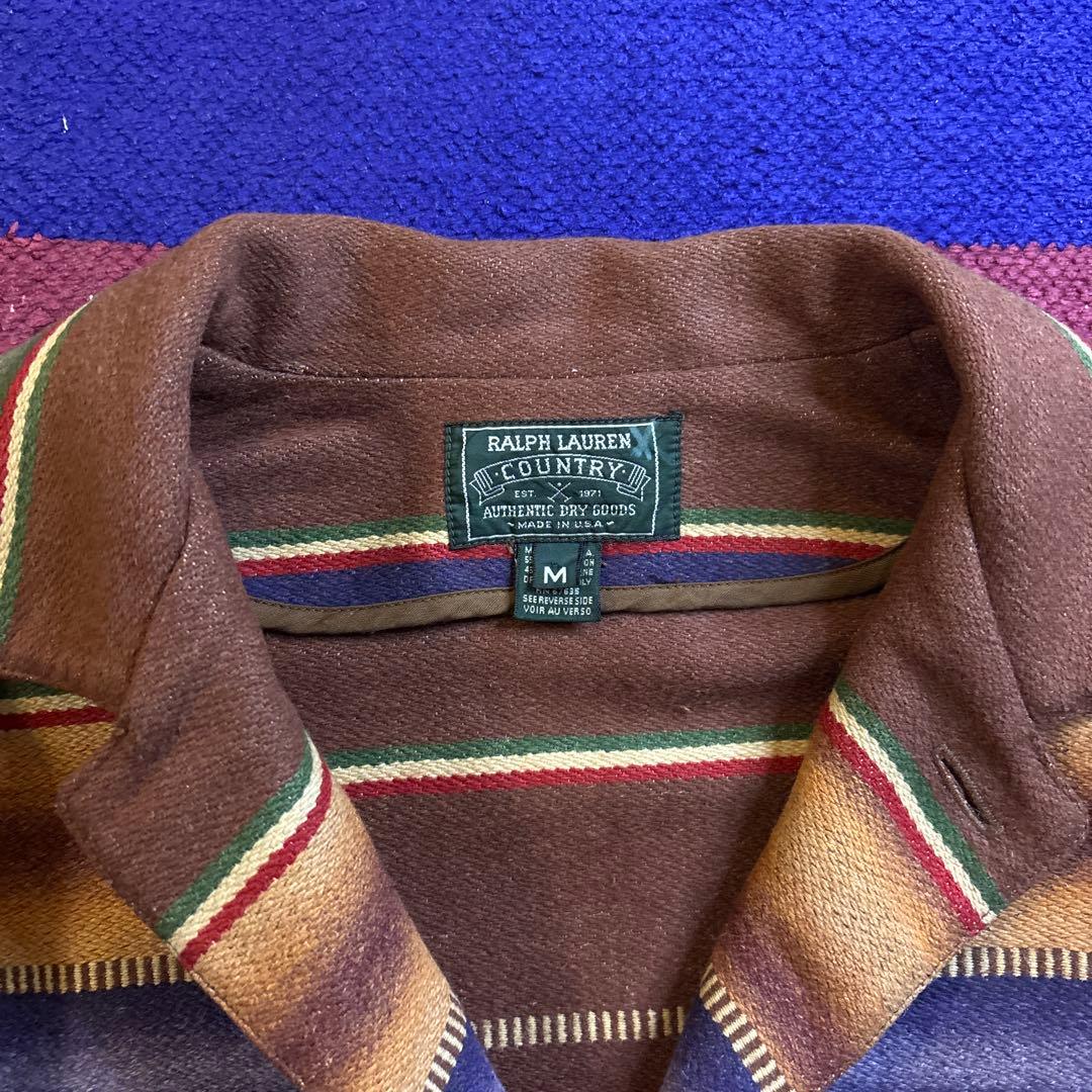 80s POLO CONTRY Rag Jacket ラグ USA