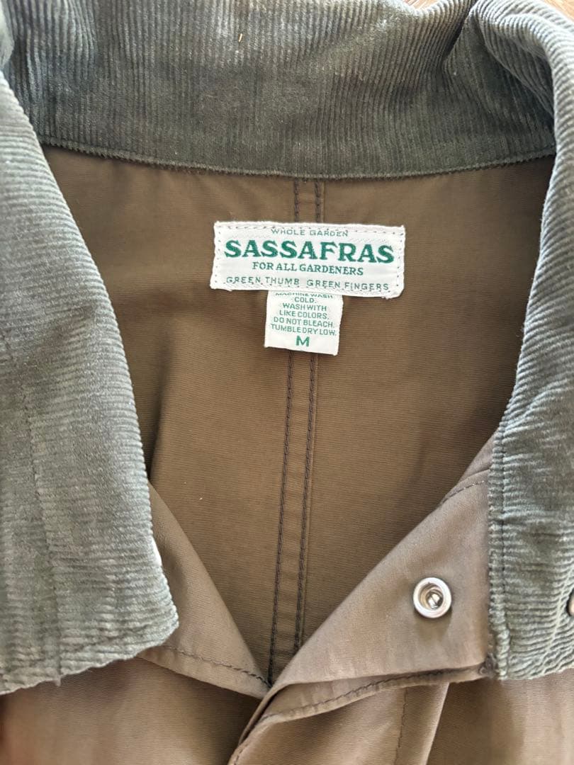 美品　SASSAFRAS モッズコート Mサイズ オリーブ　ササフラス