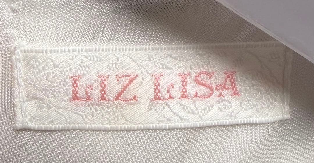 LIZLISA Whip Bear  Cafe 柄ワンピース ホワイト