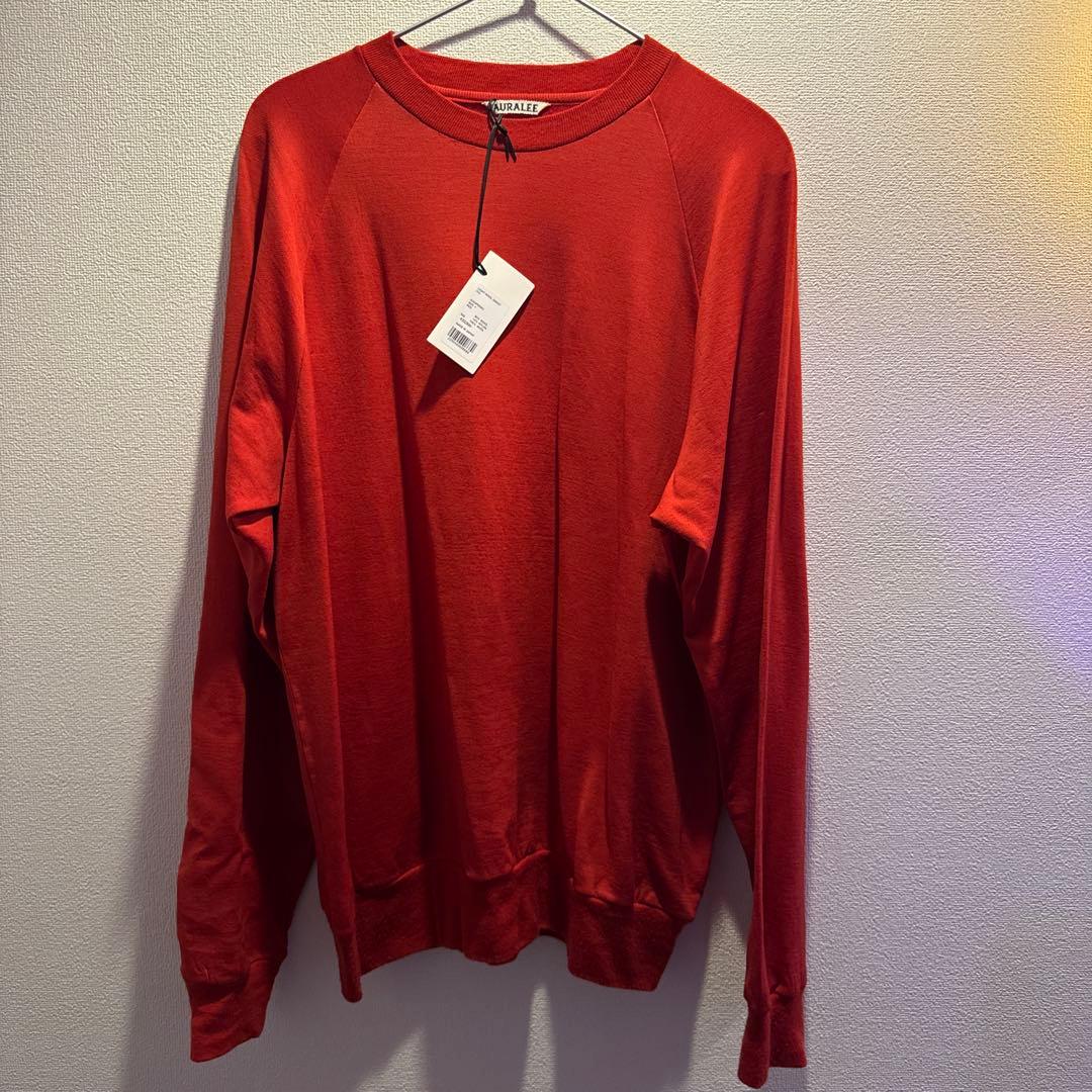 オーラリー 25aw LIGHT WOOL SWEAT P/O 4