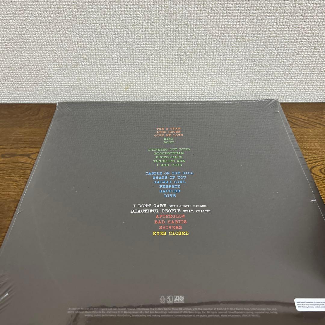 エドシーラン +-=÷× ツアーコレクション　レコード
