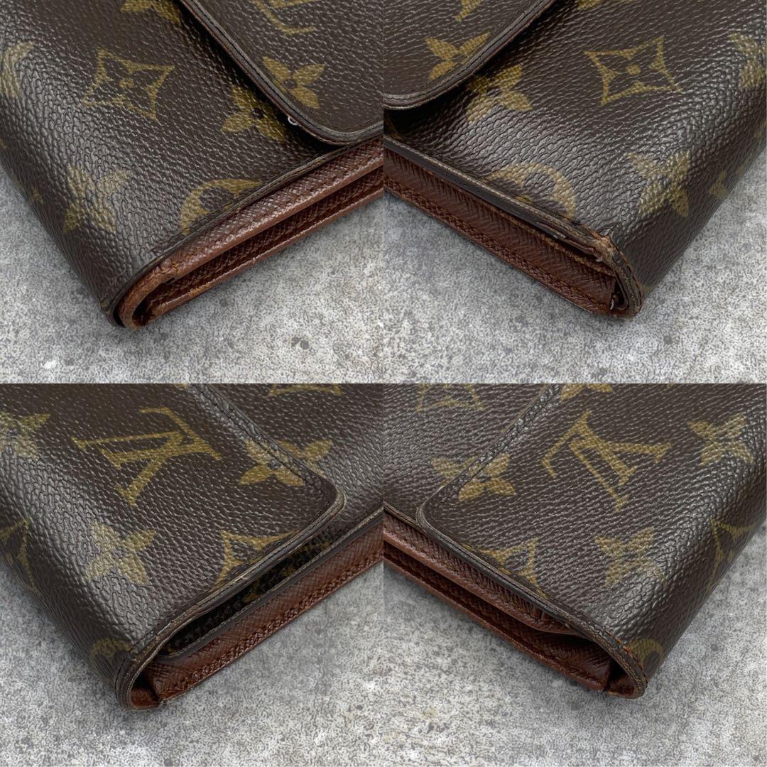 【美品】LOUIS VUITTON ルイヴィトン　折り財布　モノグラム　レザー