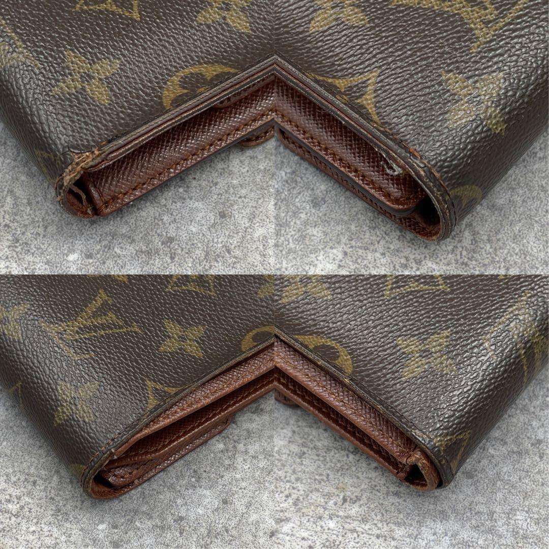 【美品】LOUIS VUITTON ルイヴィトン　折り財布　モノグラム　レザー