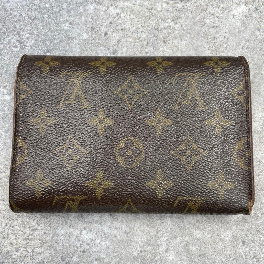 【美品】LOUIS VUITTON ルイヴィトン　折り財布　モノグラム　レザー