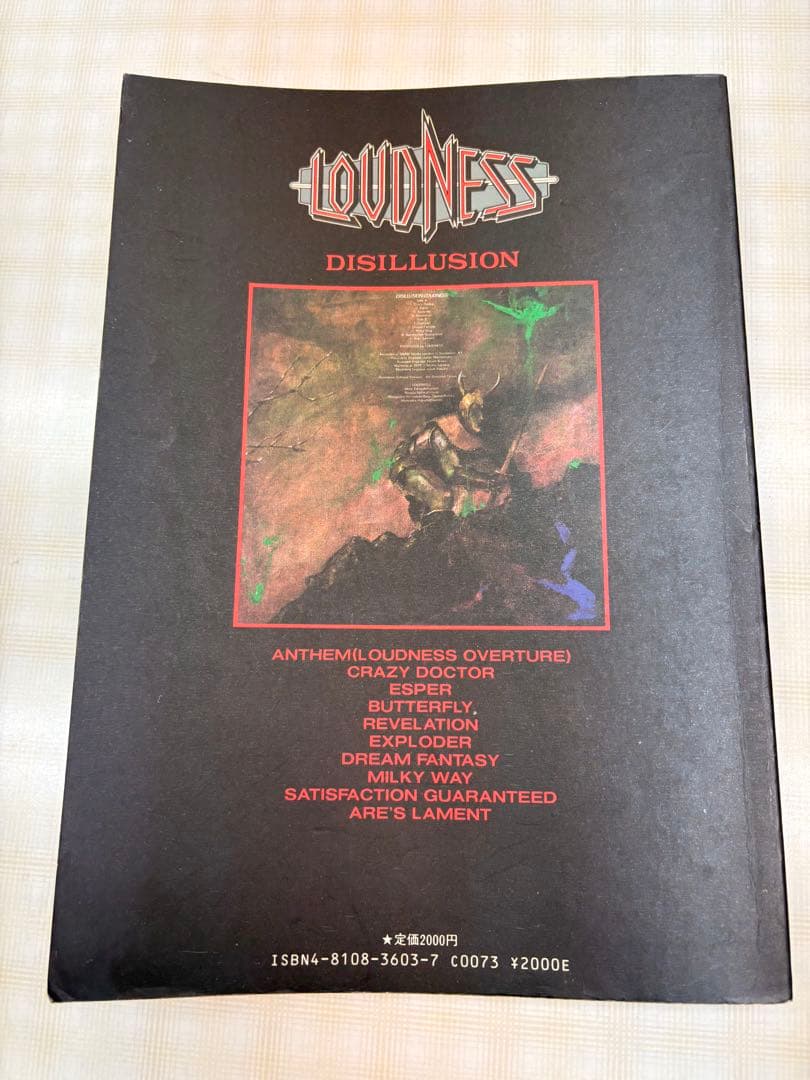 DISILLUSION LOUDNESS ラウドネス　撃剣零下　スコア