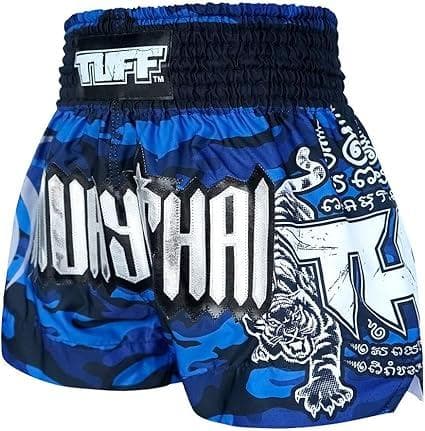 TUFFムエタイ キックボクシングパンツXL　カモフラタイガー青