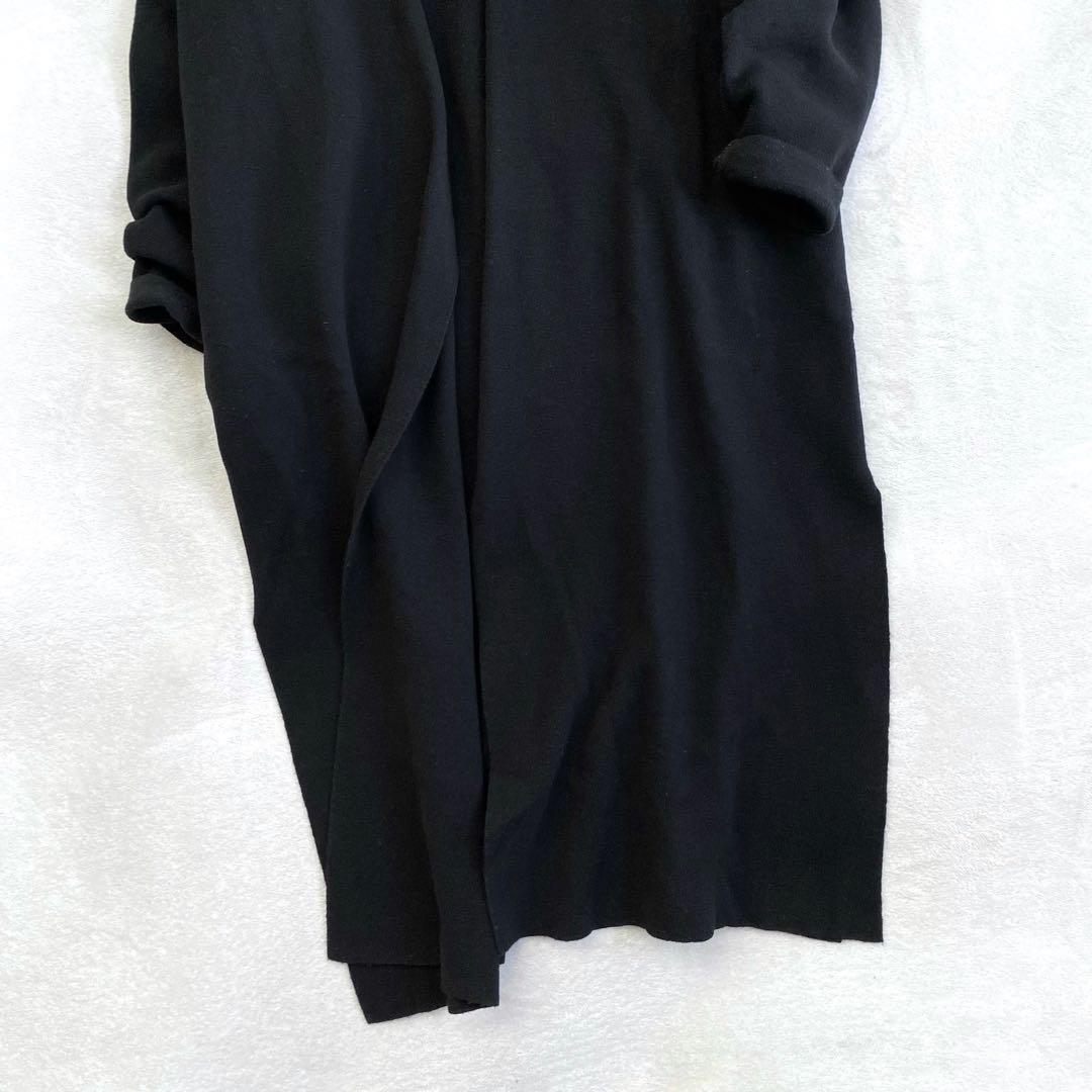 【美品✨】Deuxieme Classe Fluffyスムースロングガウン　黒