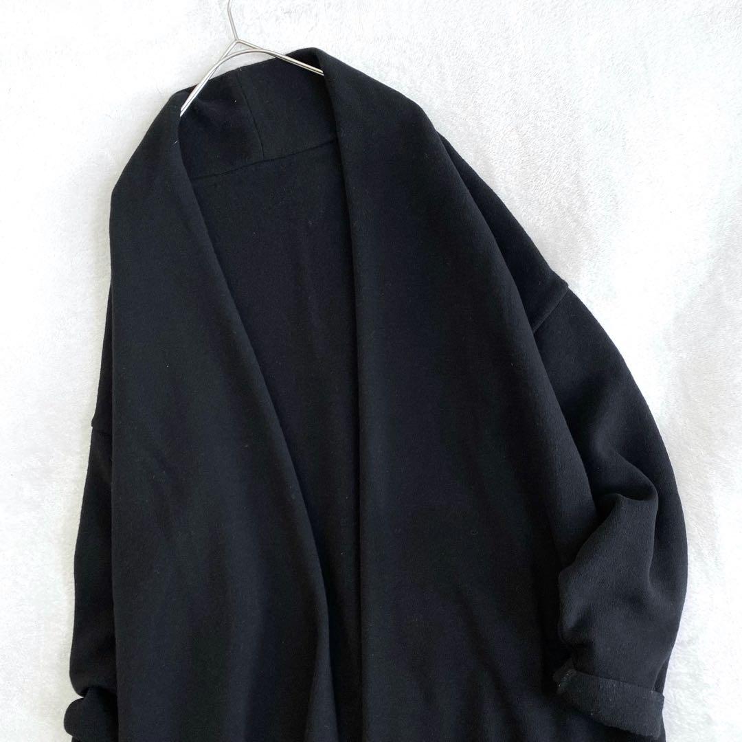【美品✨】Deuxieme Classe Fluffyスムースロングガウン　黒