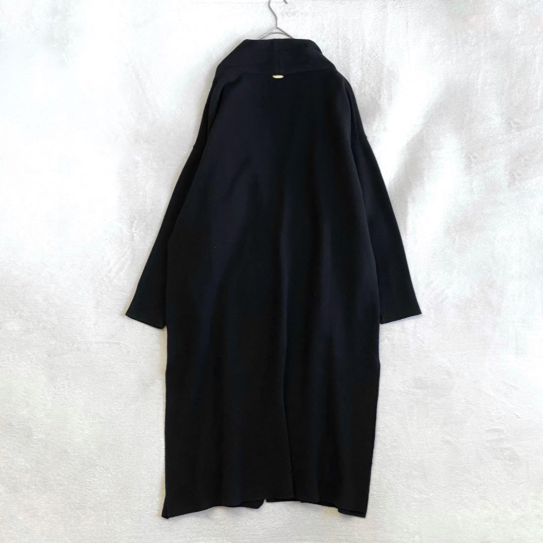 【美品✨】Deuxieme Classe Fluffyスムースロングガウン　黒