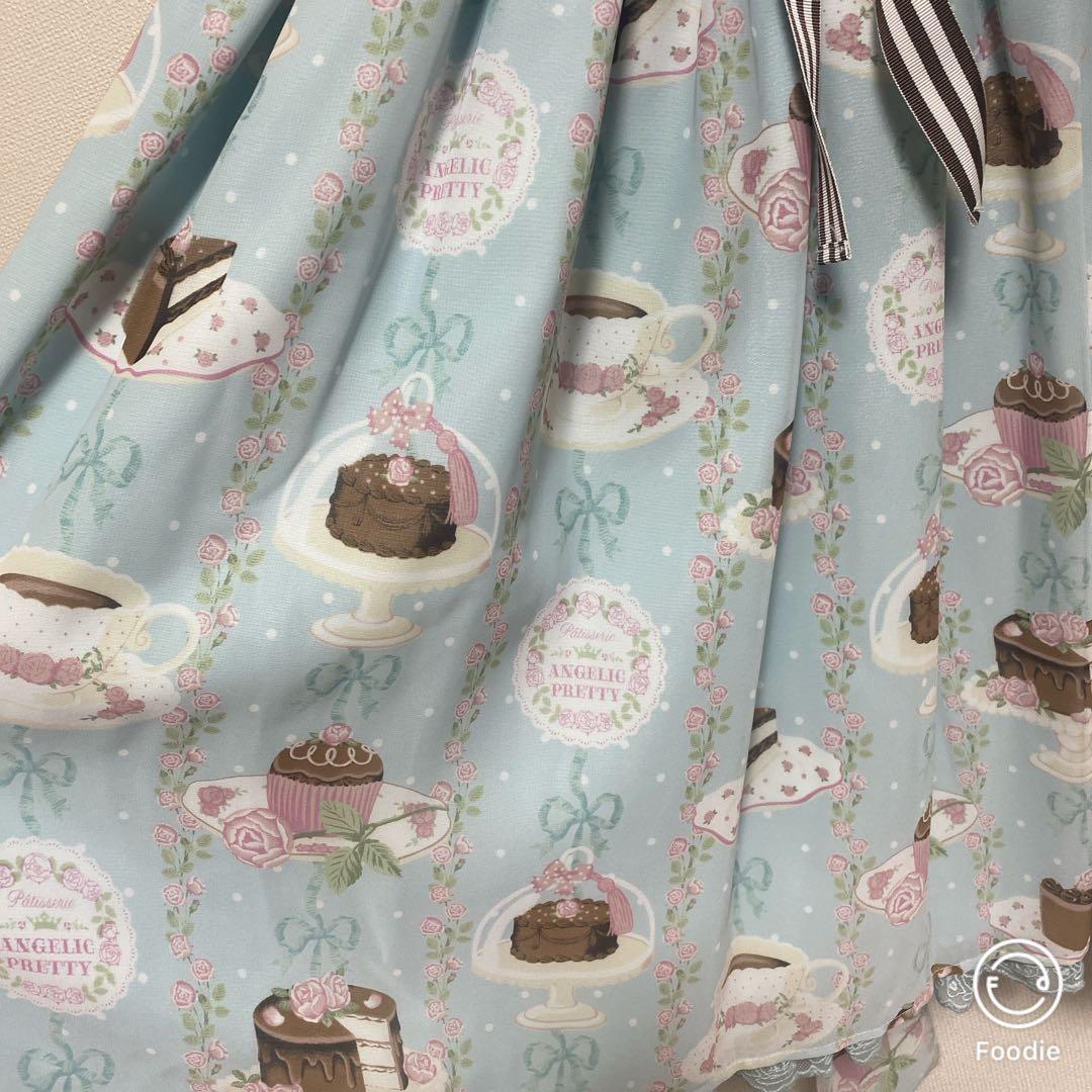 チョコ　ケーキ柄　ロリィタ ワンピース