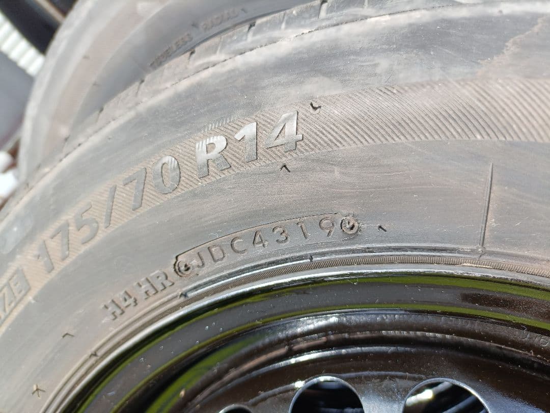 ホンダ フィット 純正スチール鉄チン ホイール 175/70R14