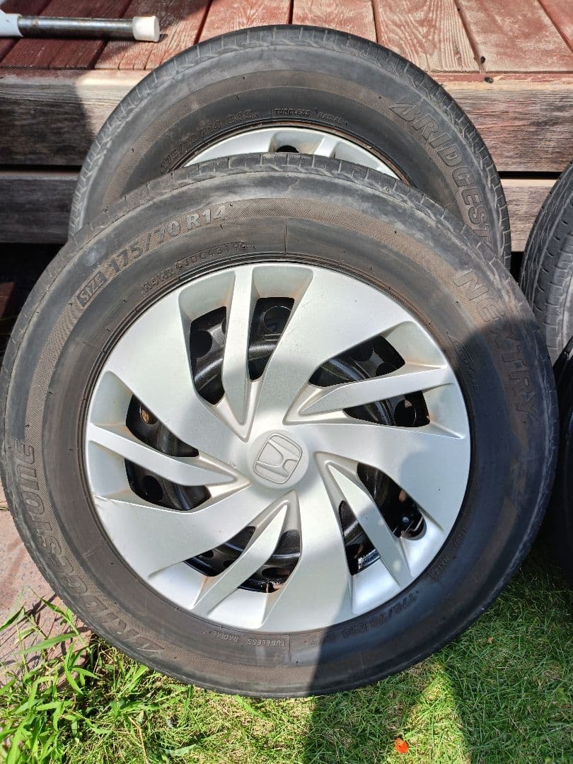 ホンダ フィット 純正スチール鉄チン ホイール 175/70R14
