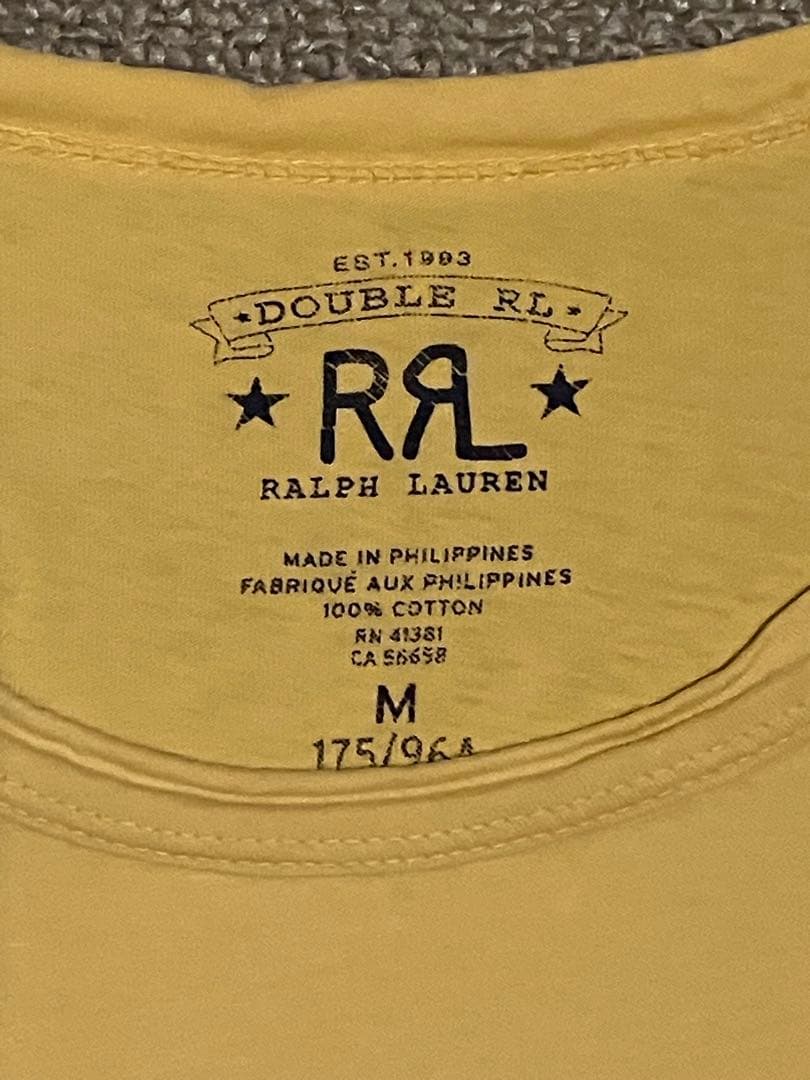 cox33pr　他の方ご遠慮下さい　RRL Tシャツ M イエロー