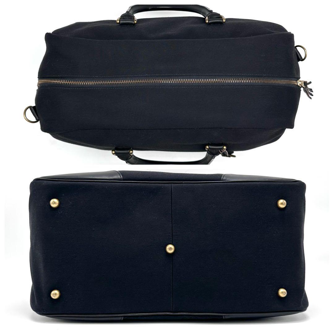 【希少 美品】MHL マーガレットハウエル ボストンバッグ 2way 旧ロゴ 黒