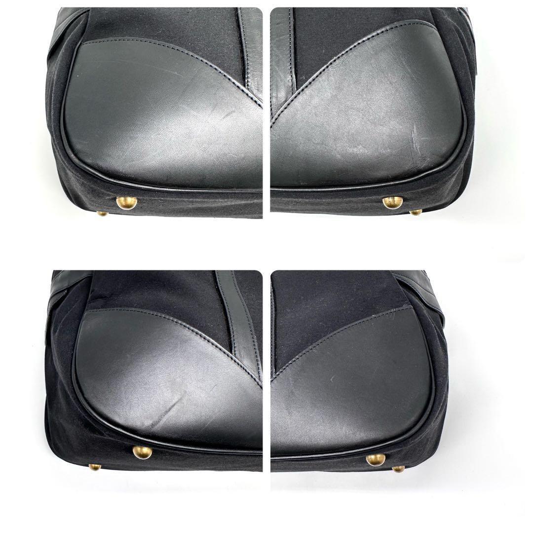 【希少 美品】MHL マーガレットハウエル ボストンバッグ 2way 旧ロゴ 黒